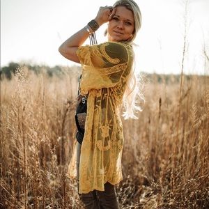 Open Front Western Boho Duster